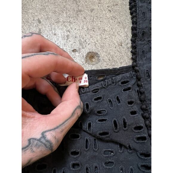 SeeByChloé Black Crochet Tank Top USA Size 4 - Picture 5 of 7